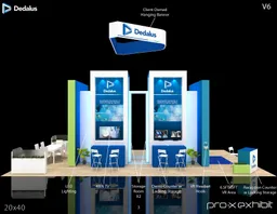 20x40 Île booth design by Pro-X Exhibits
